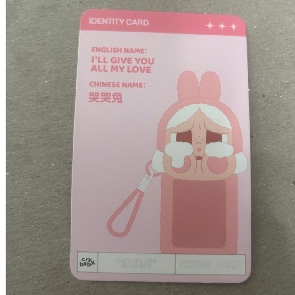 POP MART CRYBABY Crying Again Blind Box Plush Card Holder - Picture 4 of 9
